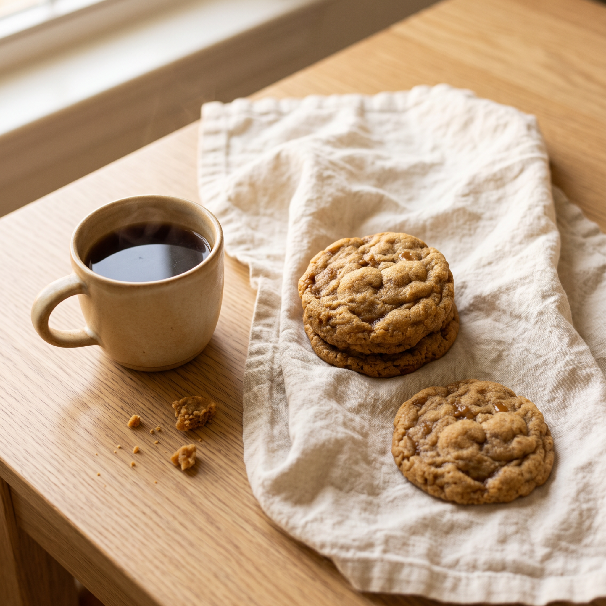 Biscuit aux éclats de caramel salé
