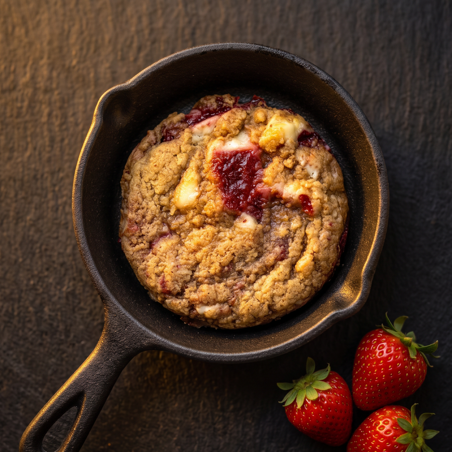 Biscuit "cheesecake" aux fraises