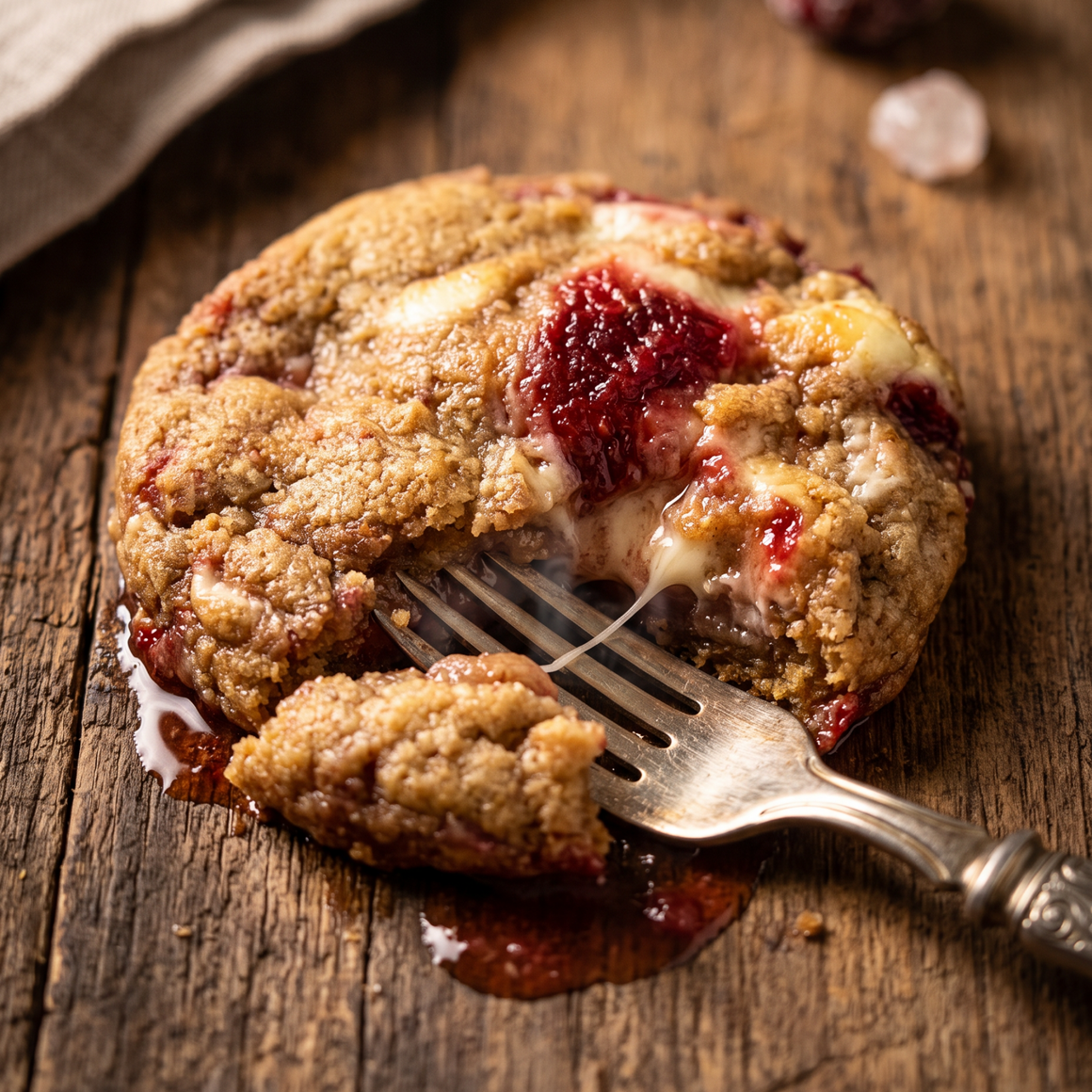Biscuit "cheesecake" aux fraises